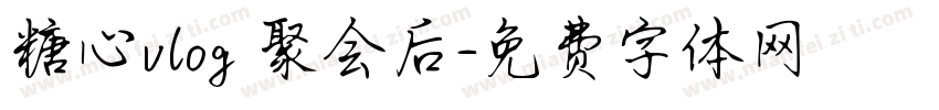 糖心vlog 聚会后字体转换